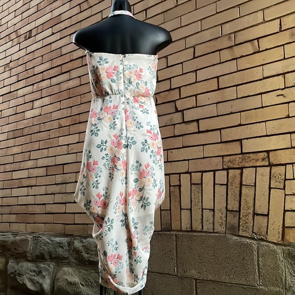 Anthropologie Paper Crown Rifle Paper Co Floral Halter bubble Dress Small - Picture 4 of 11
